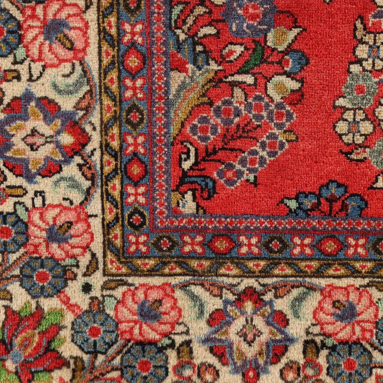 Iranian cotton and wool Saruk rug 6