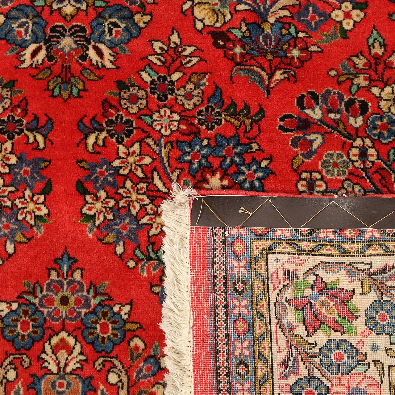 Tappeto Saruk iraniano in cotone e lana 9
