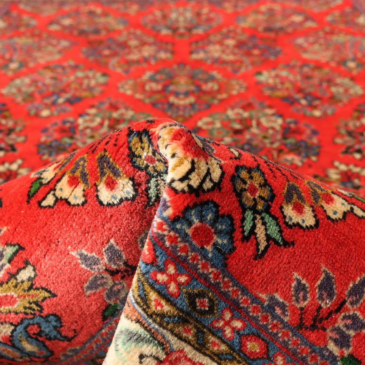 Iranian cotton and wool Saruk rug 10