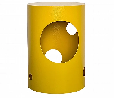 Tavolino Silös in metallo giallo