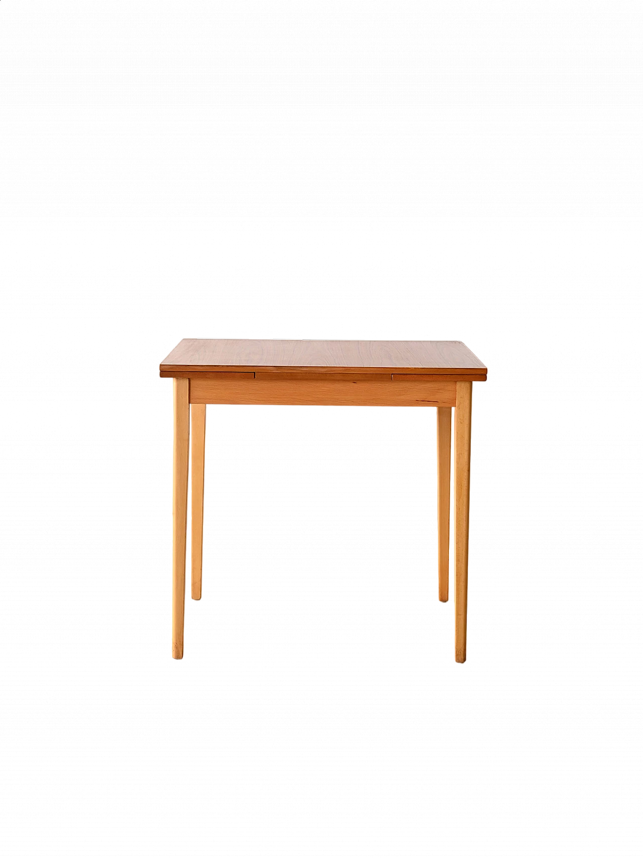 Extendable wooden square table with formica top, 1950s 13