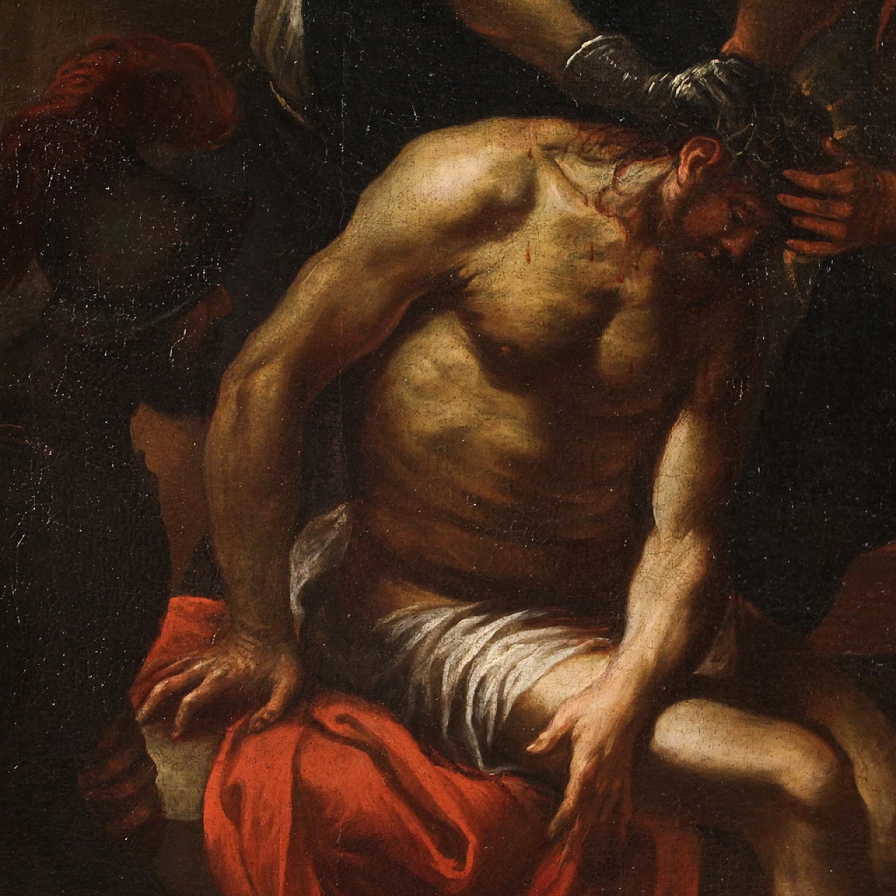 Crowning with thorns, oil on canvas, 17th century 6