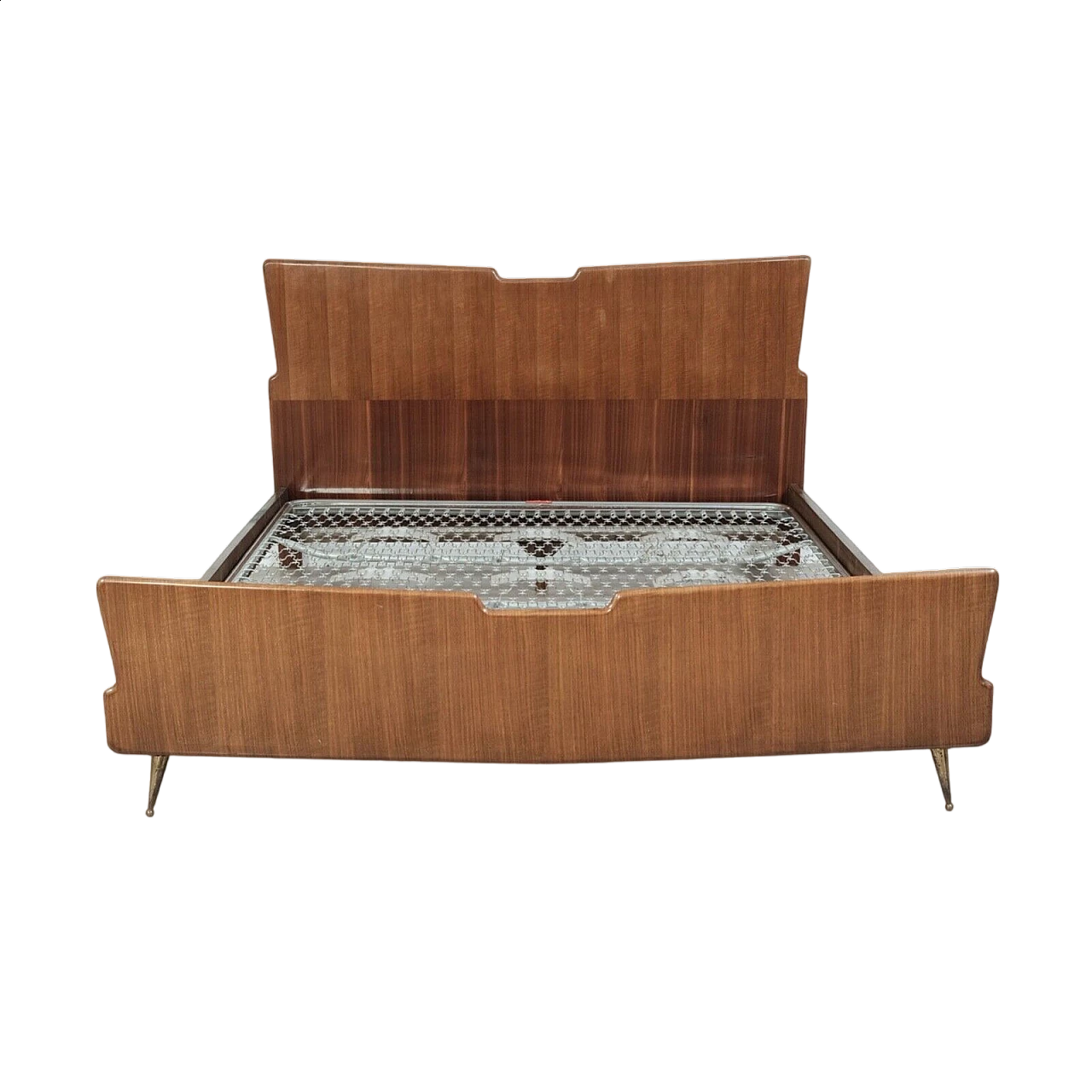 ZIYOO Struttura Letto Matrimoniale Vintage In Metallo: Stile Vittoriano Con Contenitore, 35,5cm Altezza, Fino A 3000 Libbre (Nero)