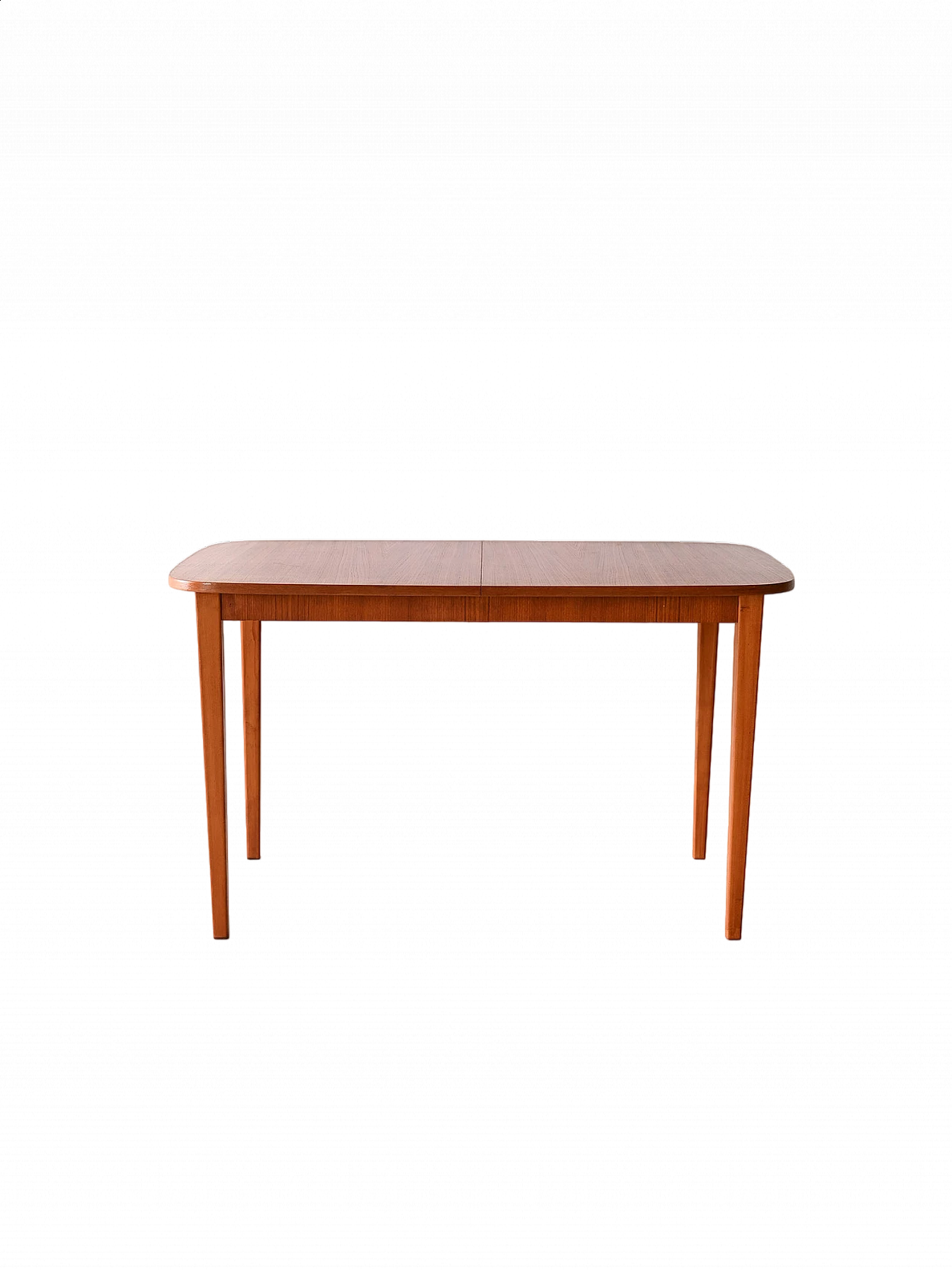 Extendable danish table in brichwood and formica top, 1960s 10