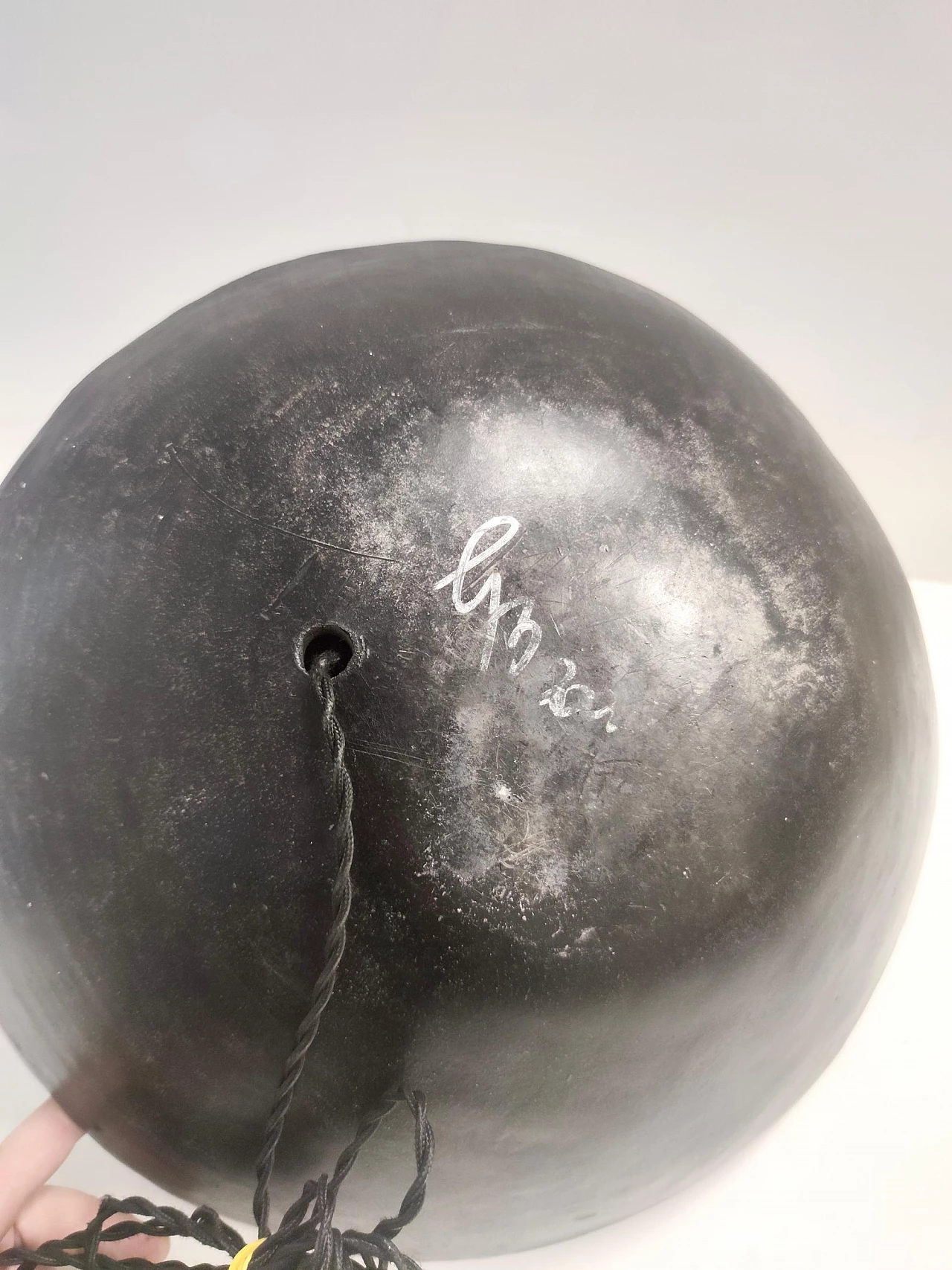 Raku ceramic table lamp, 1980s 13