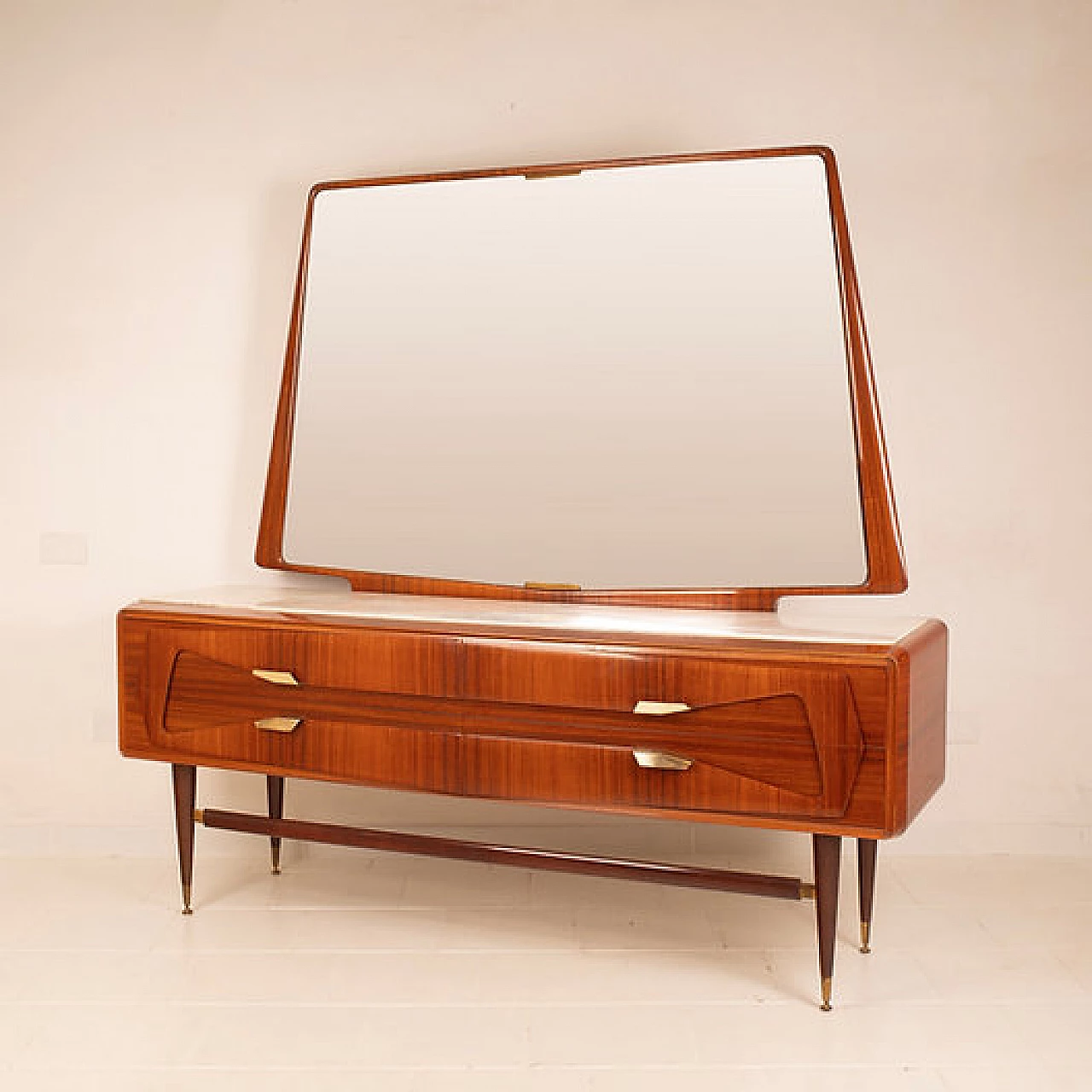 Sideboard in rosewood and marble by La Permanente Mobili Cantù, 1950s 3