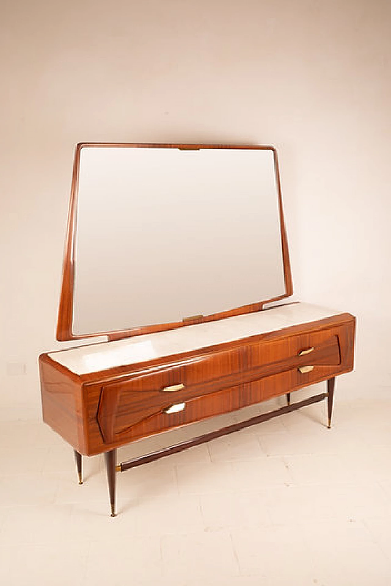 Sideboard in rosewood and marble by La Permanente Mobili Cantù, 1950s 6