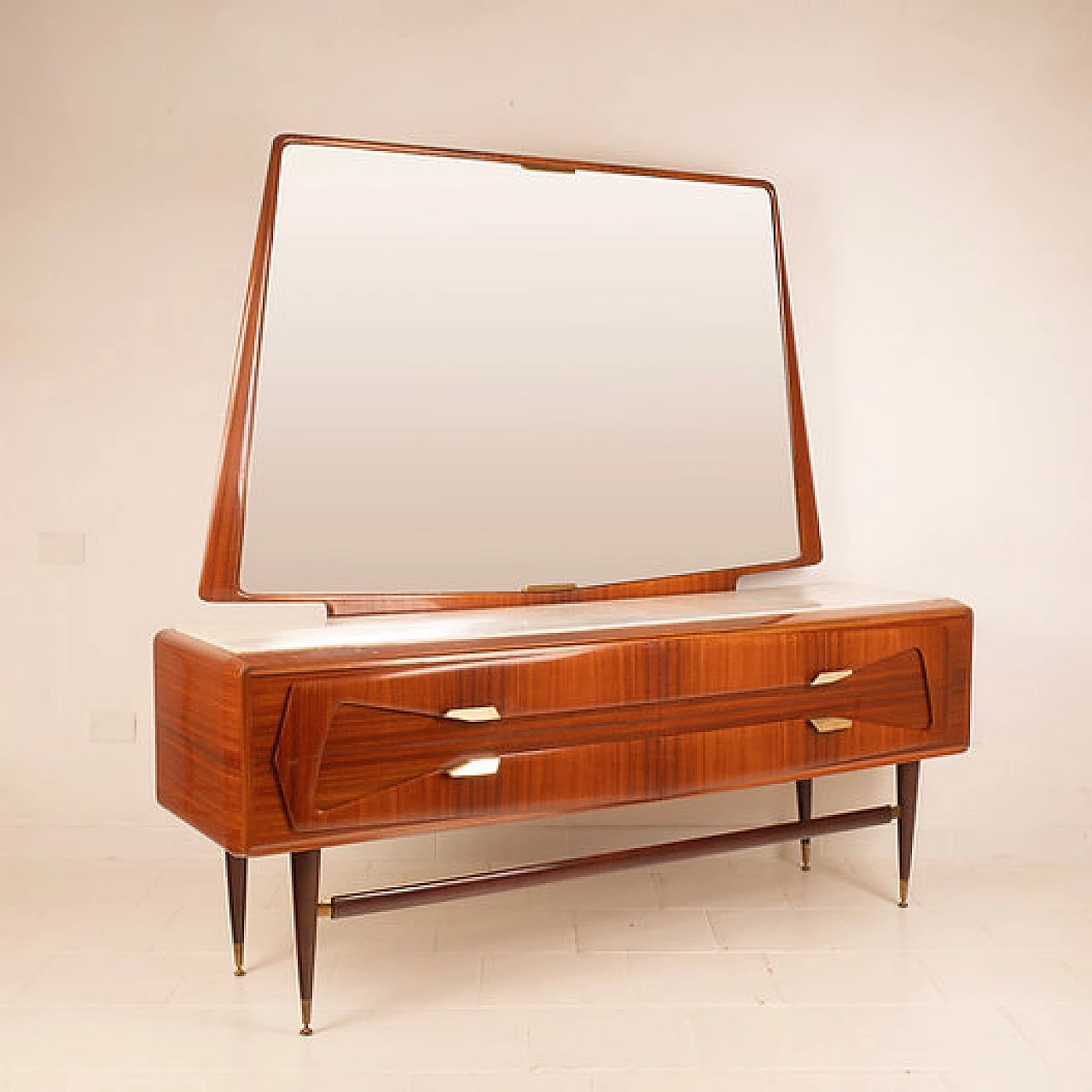 Sideboard in rosewood and marble by La Permanente Mobili Cantù, 1950s 9