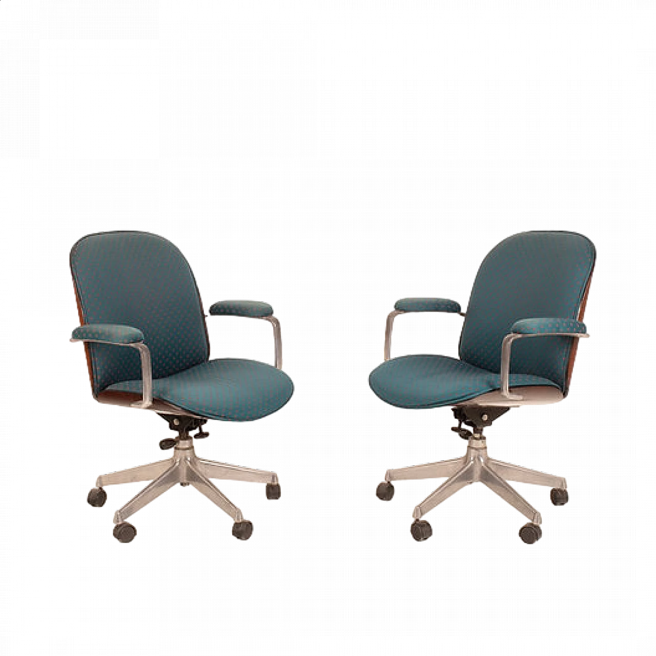 Pair of Parioli 8105 office chairs by Ennio Fazioli for MIM Roma 16