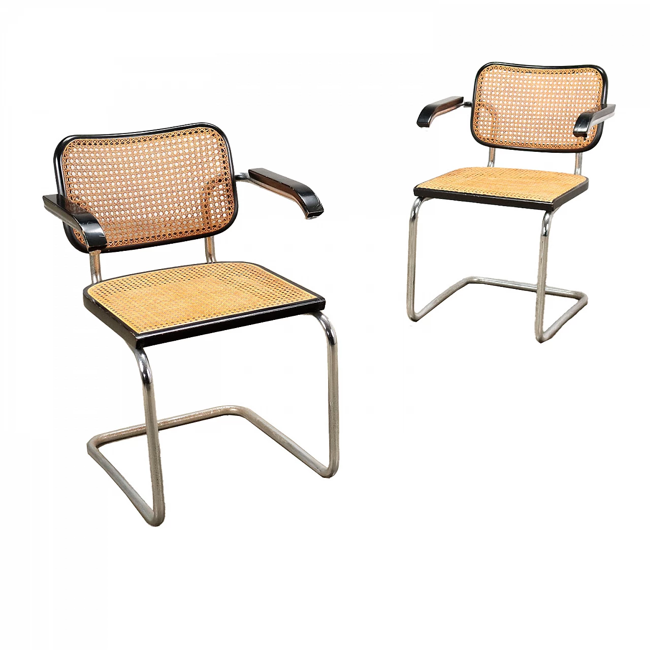 Pair of Cesca chairs by Marcel Breuer for Gavina, 1970s 1