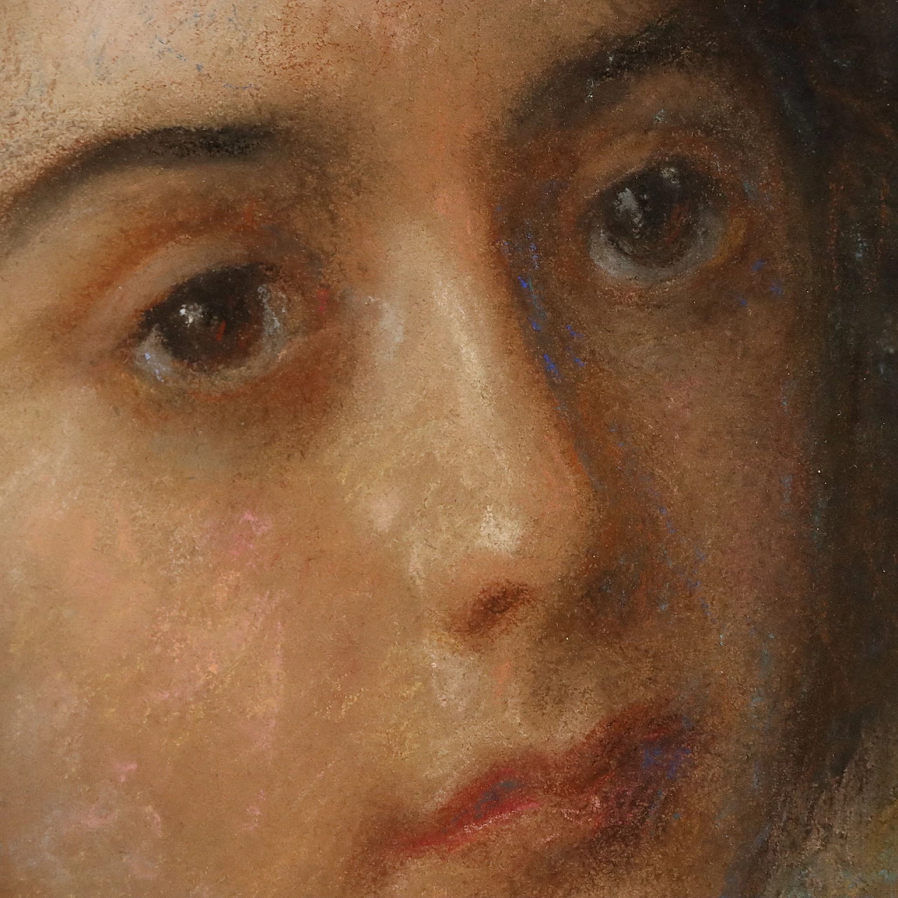 Rossi, ritratto femminile, disegno a pastelli su cartoncino, '800 4