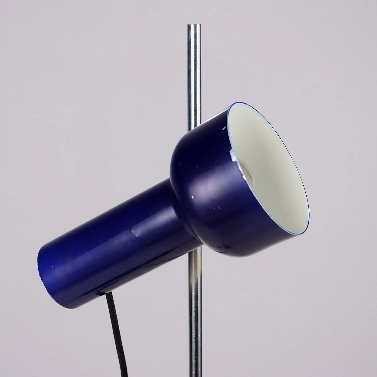 Adjustable floor lamp in chrome-plated and enamelled metal, 1970s 4