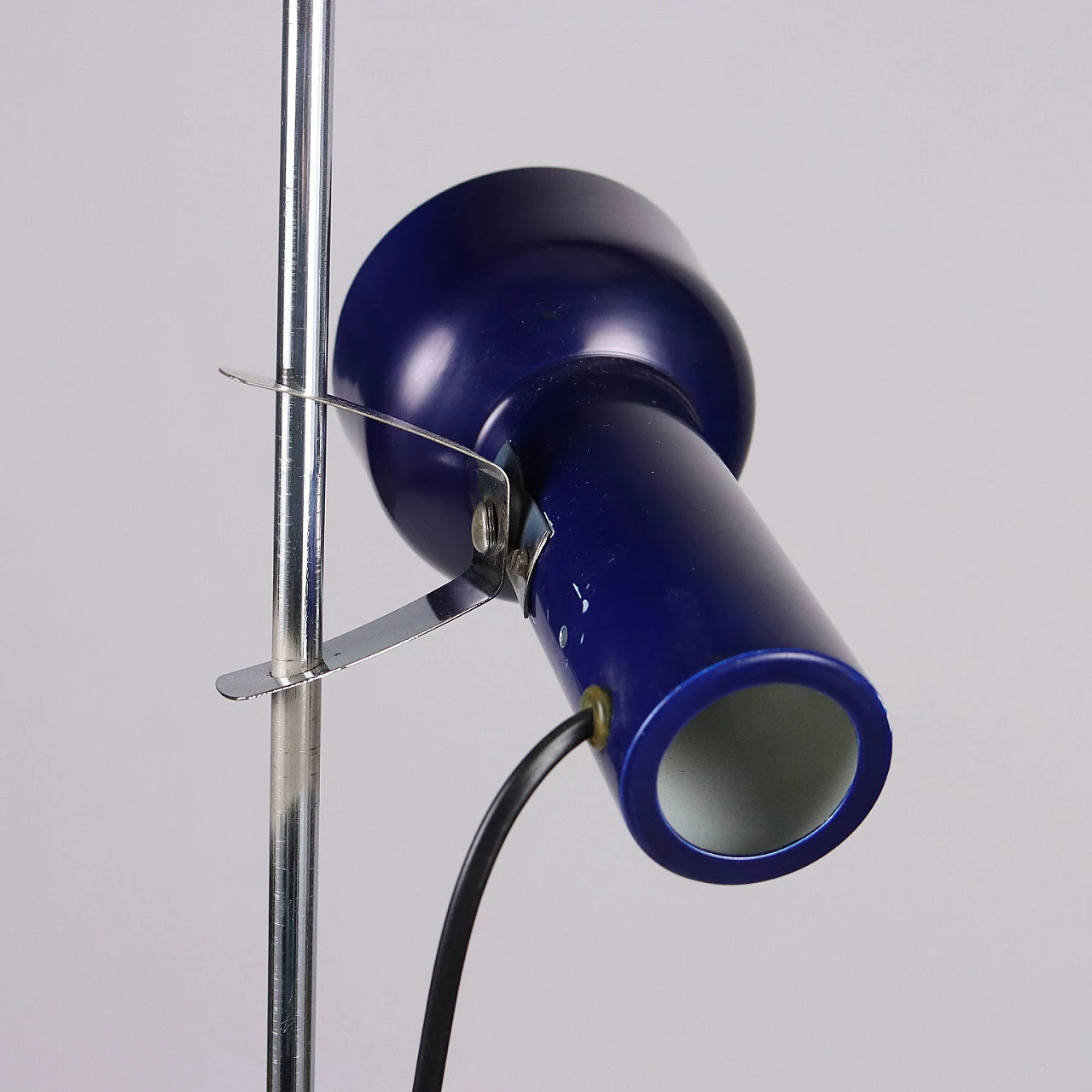 Adjustable floor lamp in chrome-plated and enamelled metal, 1970s 6