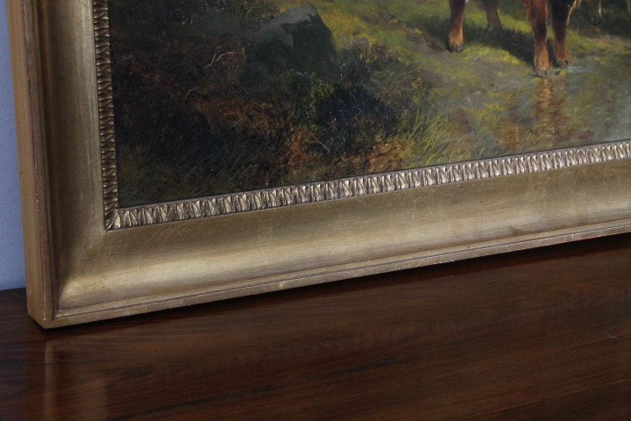 Gibb Thomas Henr, Landscape with cows, oil on canvas, 1887 6