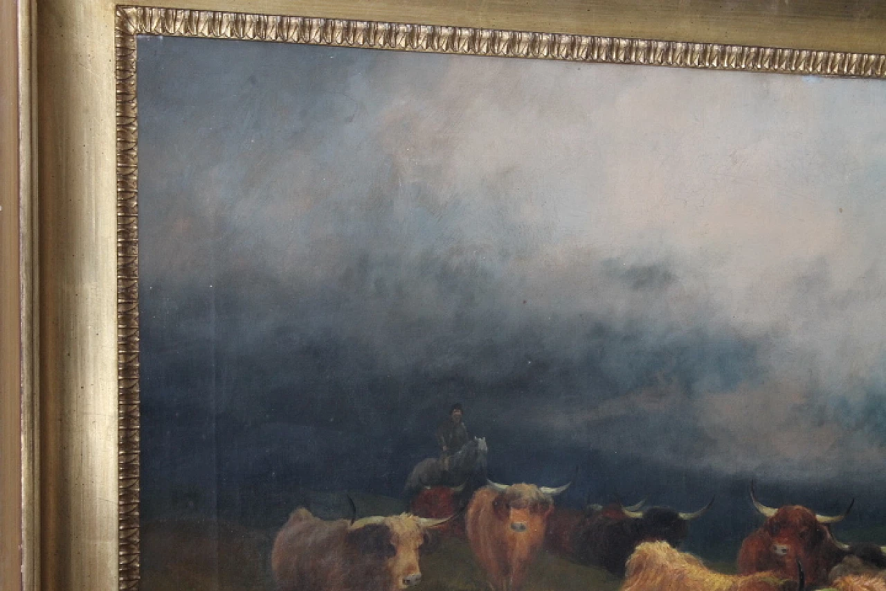 Gibb Thomas Henr, Landscape with cows, oil on canvas, 1887 7
