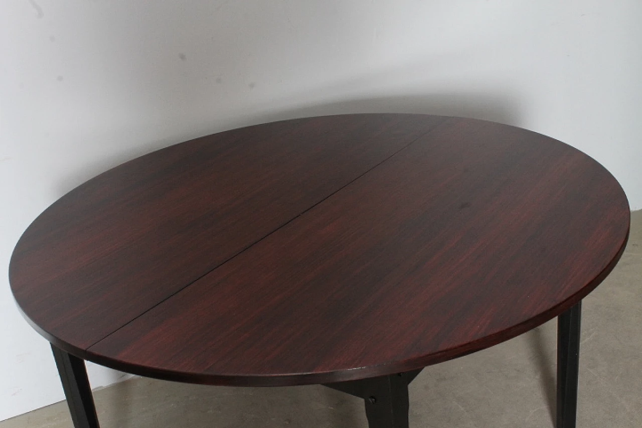 Round rosewood table by Stildomus, 1960s 8