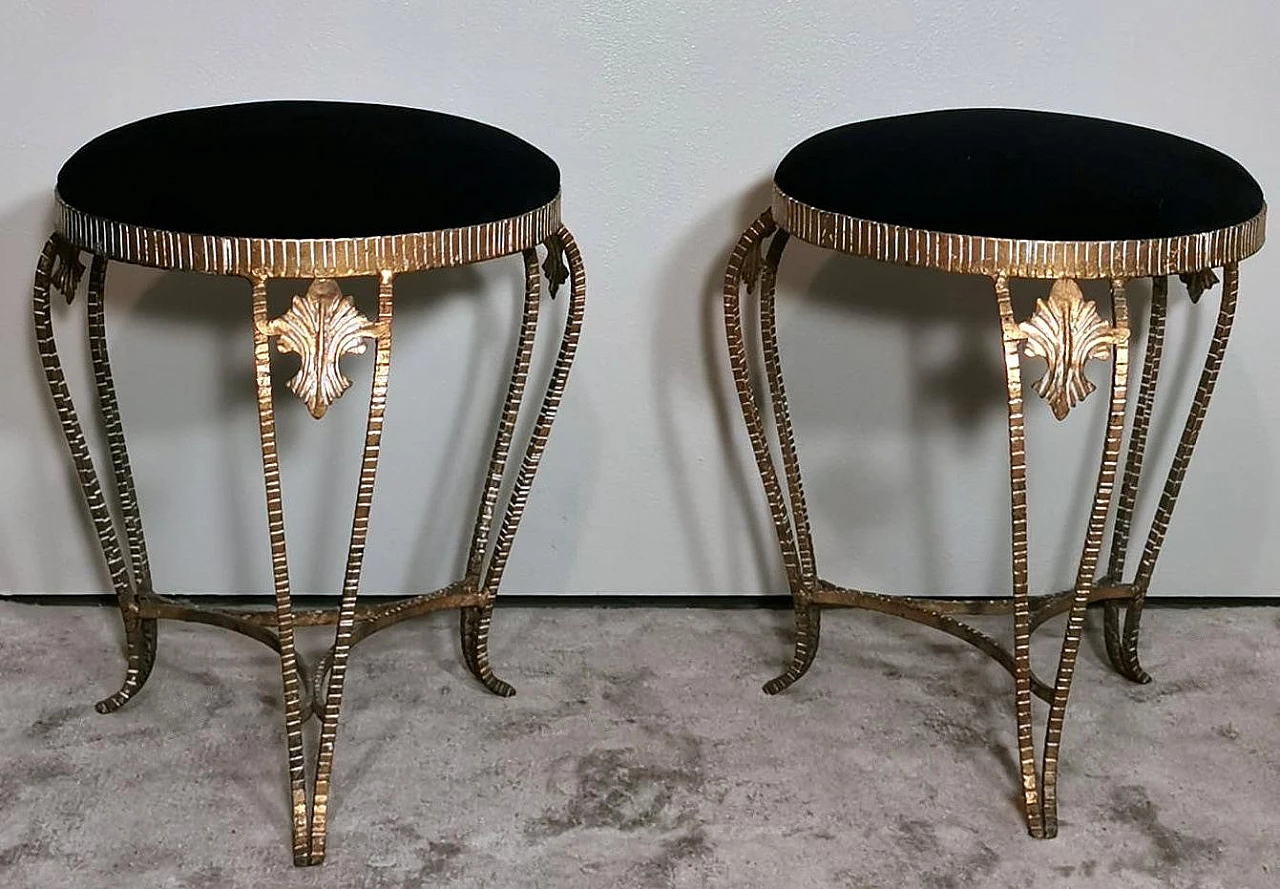 Pair of stools attributed to Pier Luigi Colli, 1950s 2
