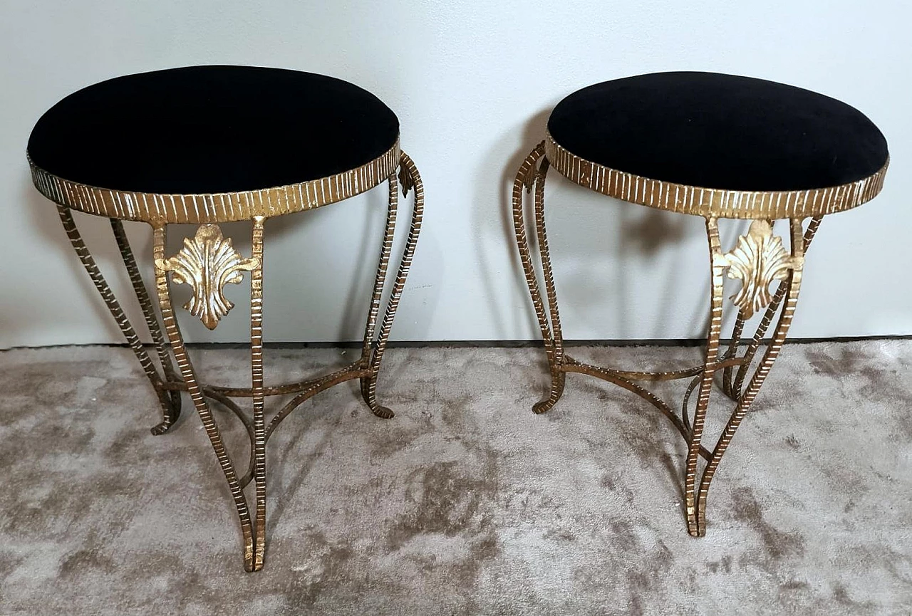 Pair of stools attributed to Pier Luigi Colli, 1950s 3