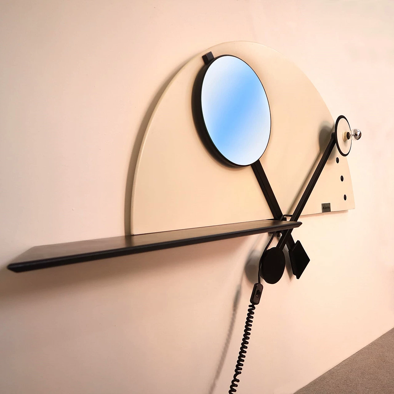 Console with mirror by Giotto Stoppino for Acerbis, 1970s 9