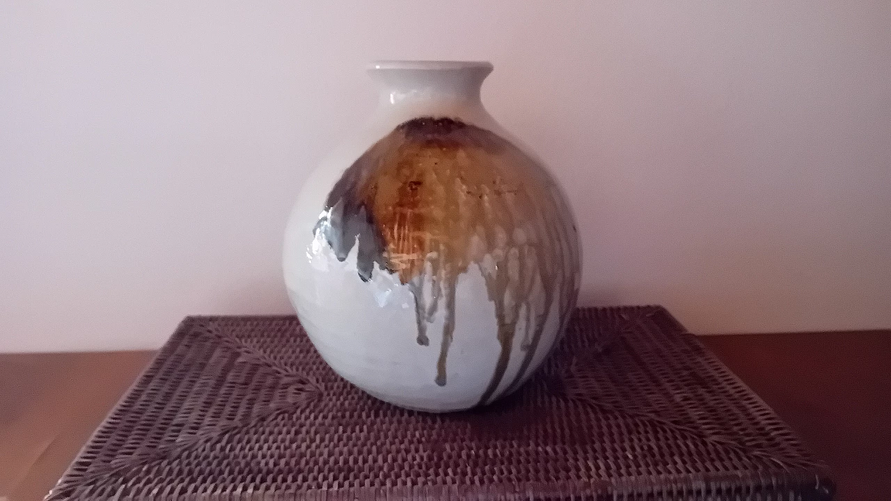 Raku ceramic vase by Roberto Musiani, 2019 1