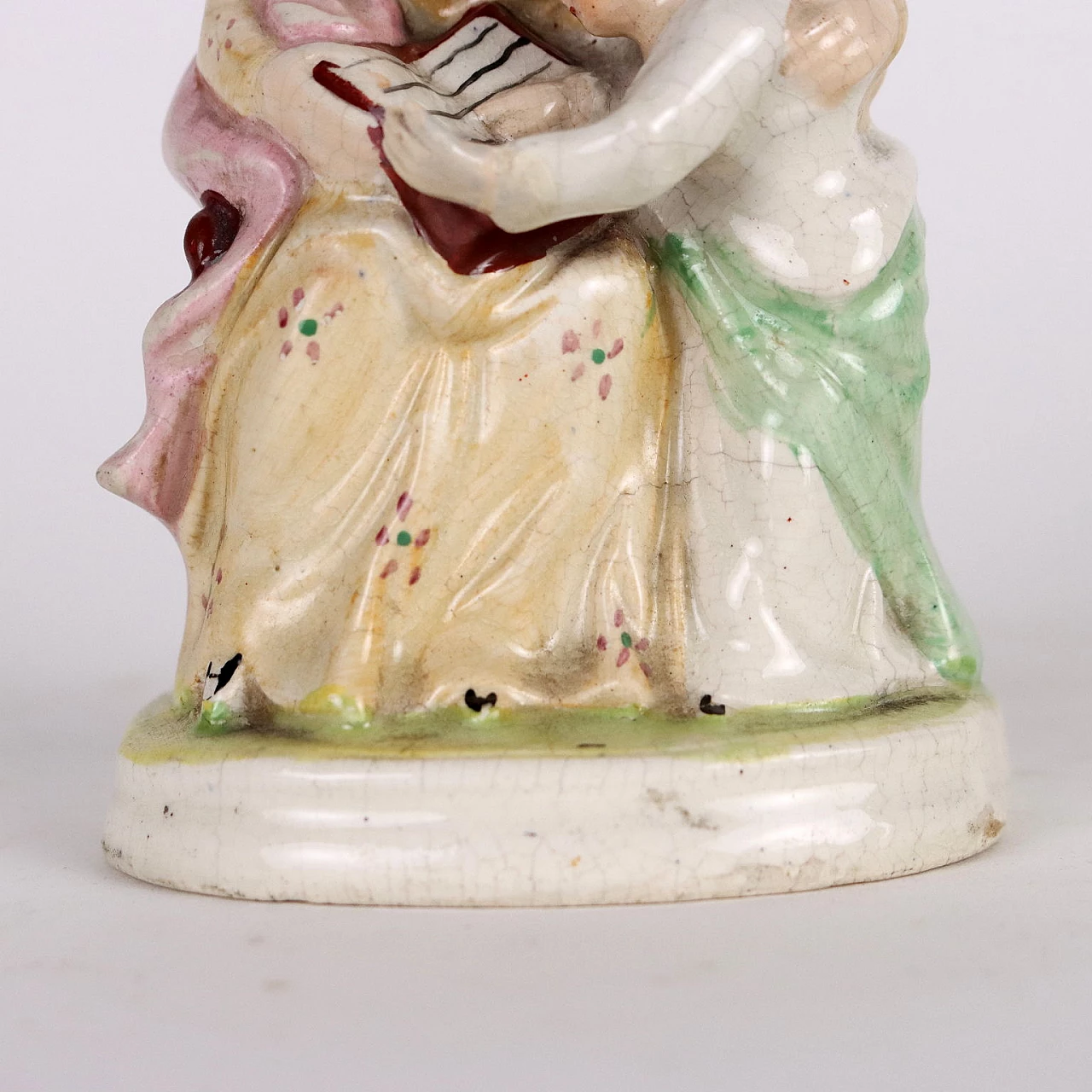Donna con bambino, statuina in porcellana Staffordshire, '800 5
