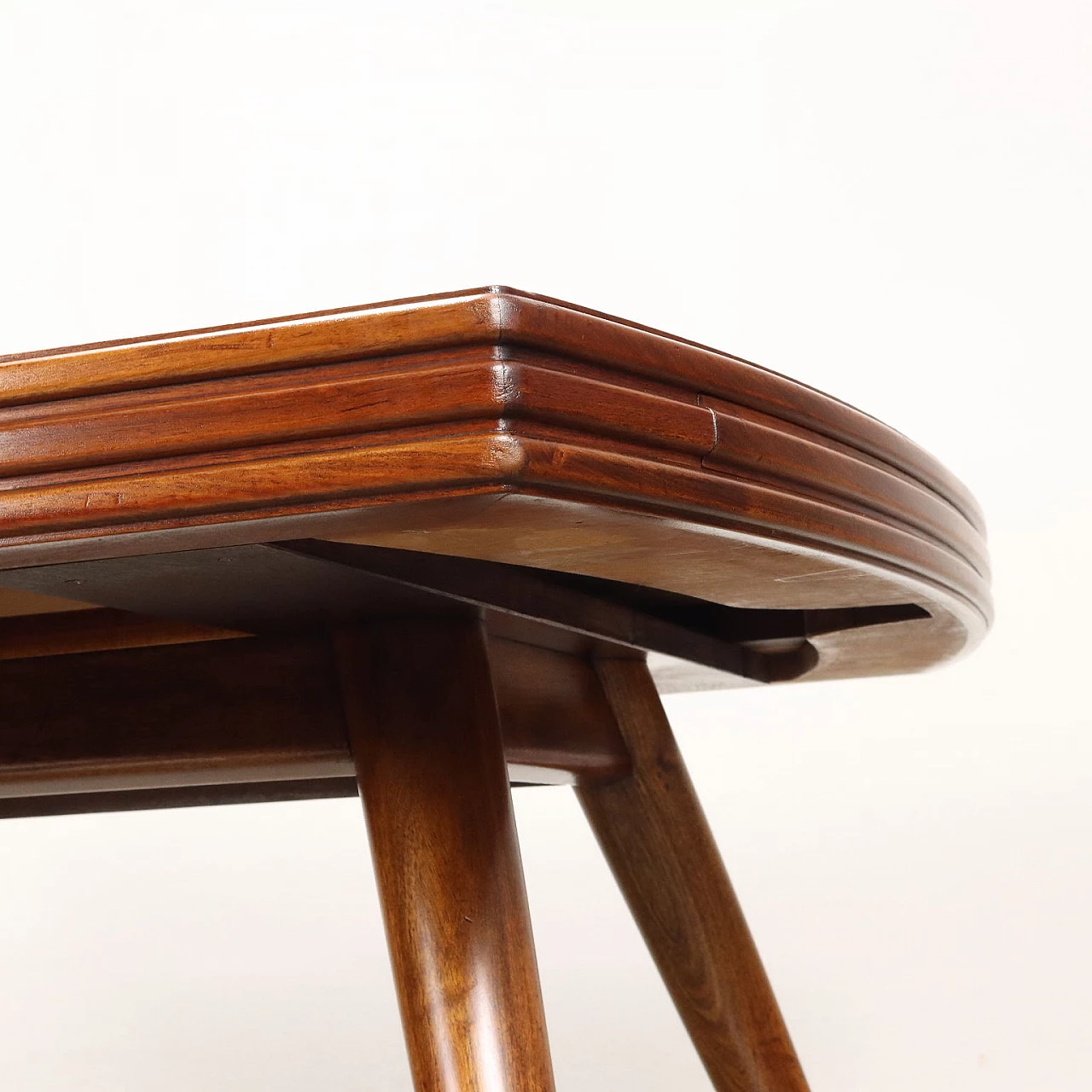 Table in stained beech and briar wood veneer, 1950s 5