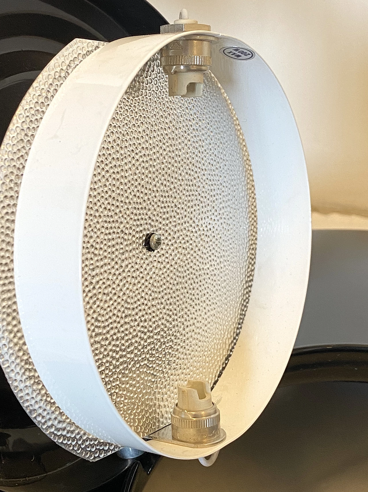 Pair of Mira/P ceiling lights in glass and metal by Arteluce, 1990s 11