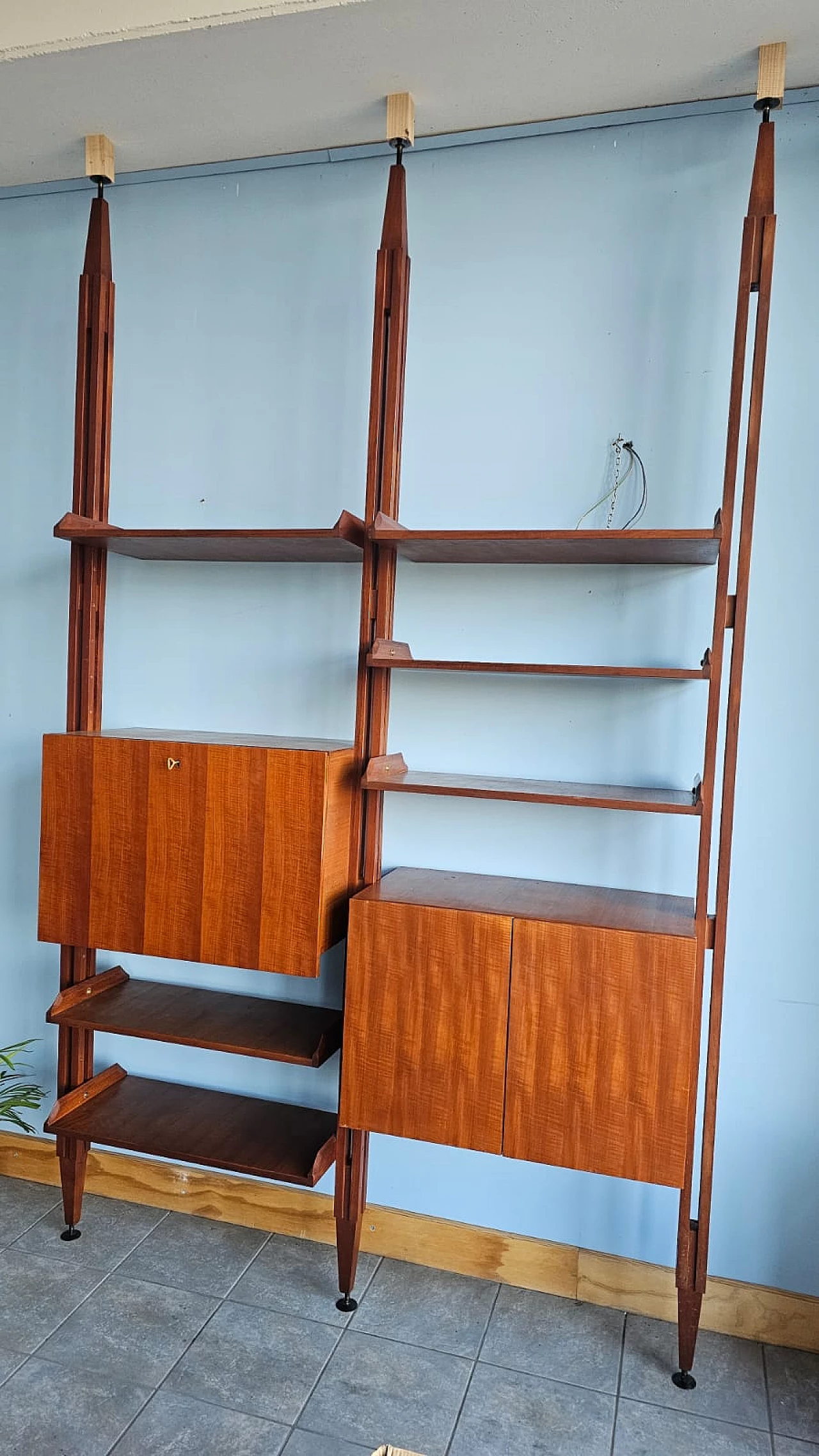 LB7 two-module teak bookcase by Franco Albini, 1960s 11