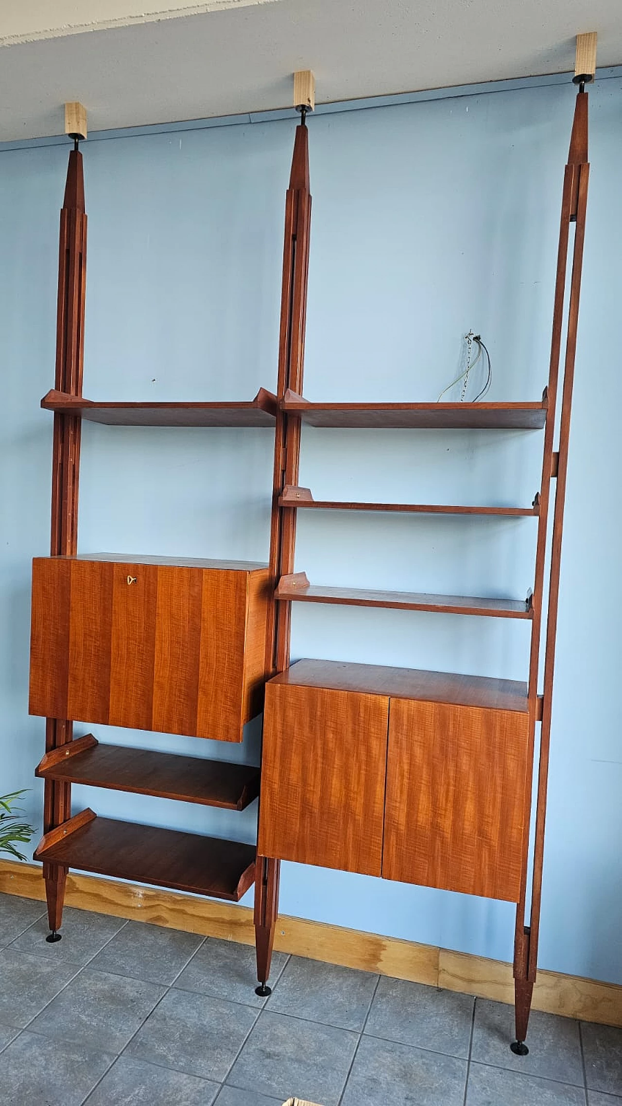 Libreria LB7 a due moduli in teak di Franco Albini, anni '60 11