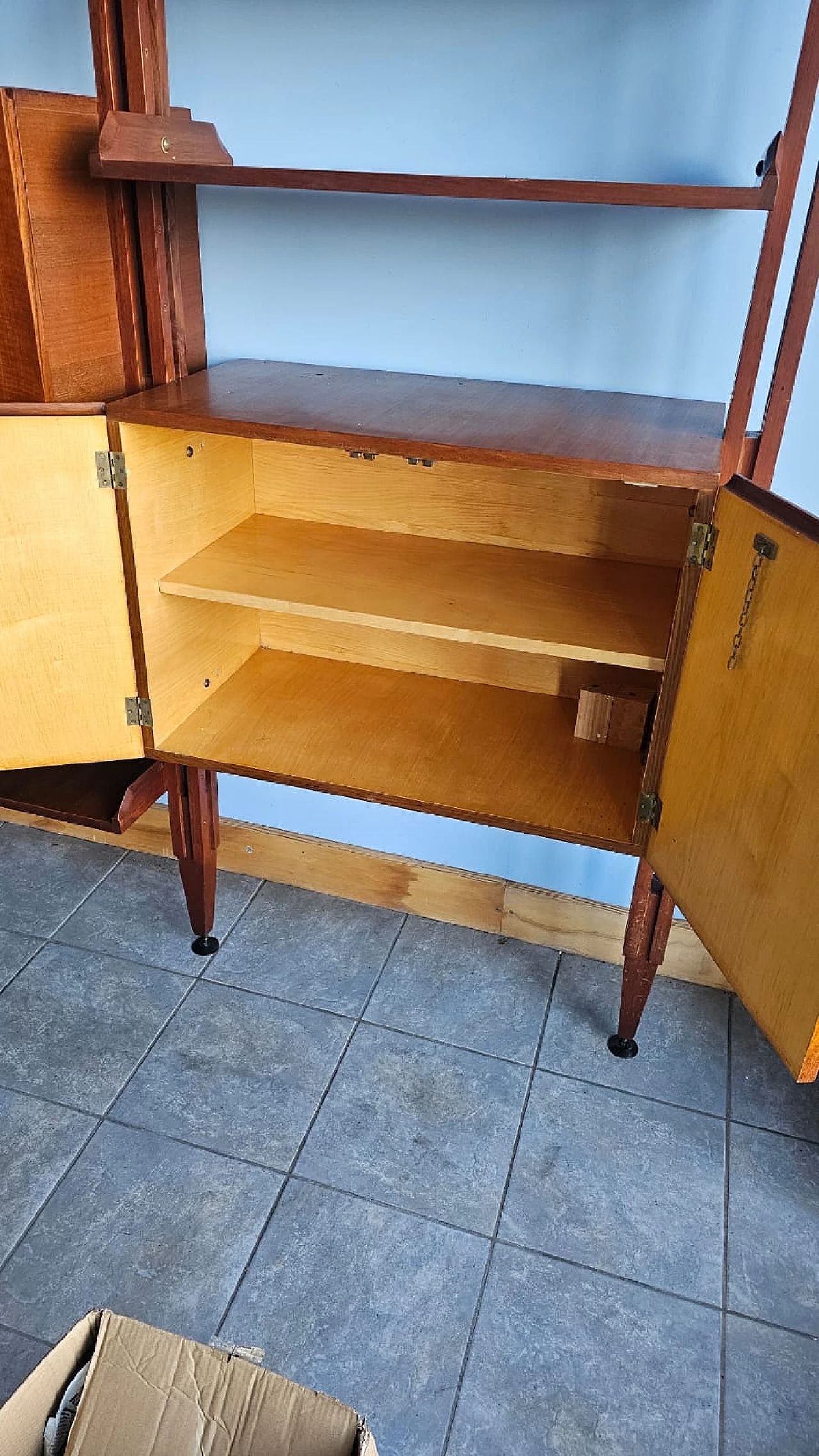 LB7 two-module teak bookcase by Franco Albini, 1960s 12