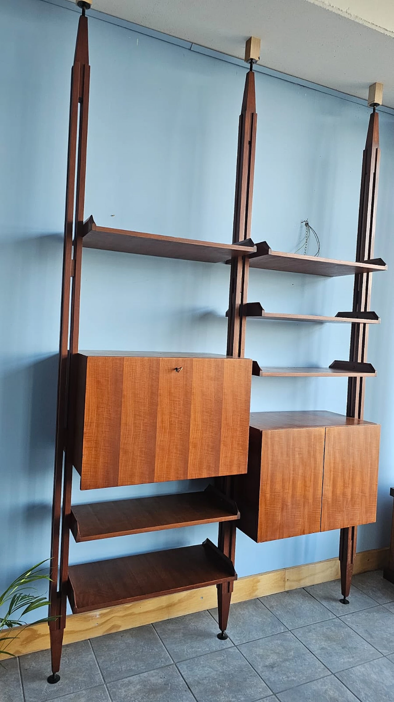 LB7 two-module teak bookcase by Franco Albini, 1960s 13