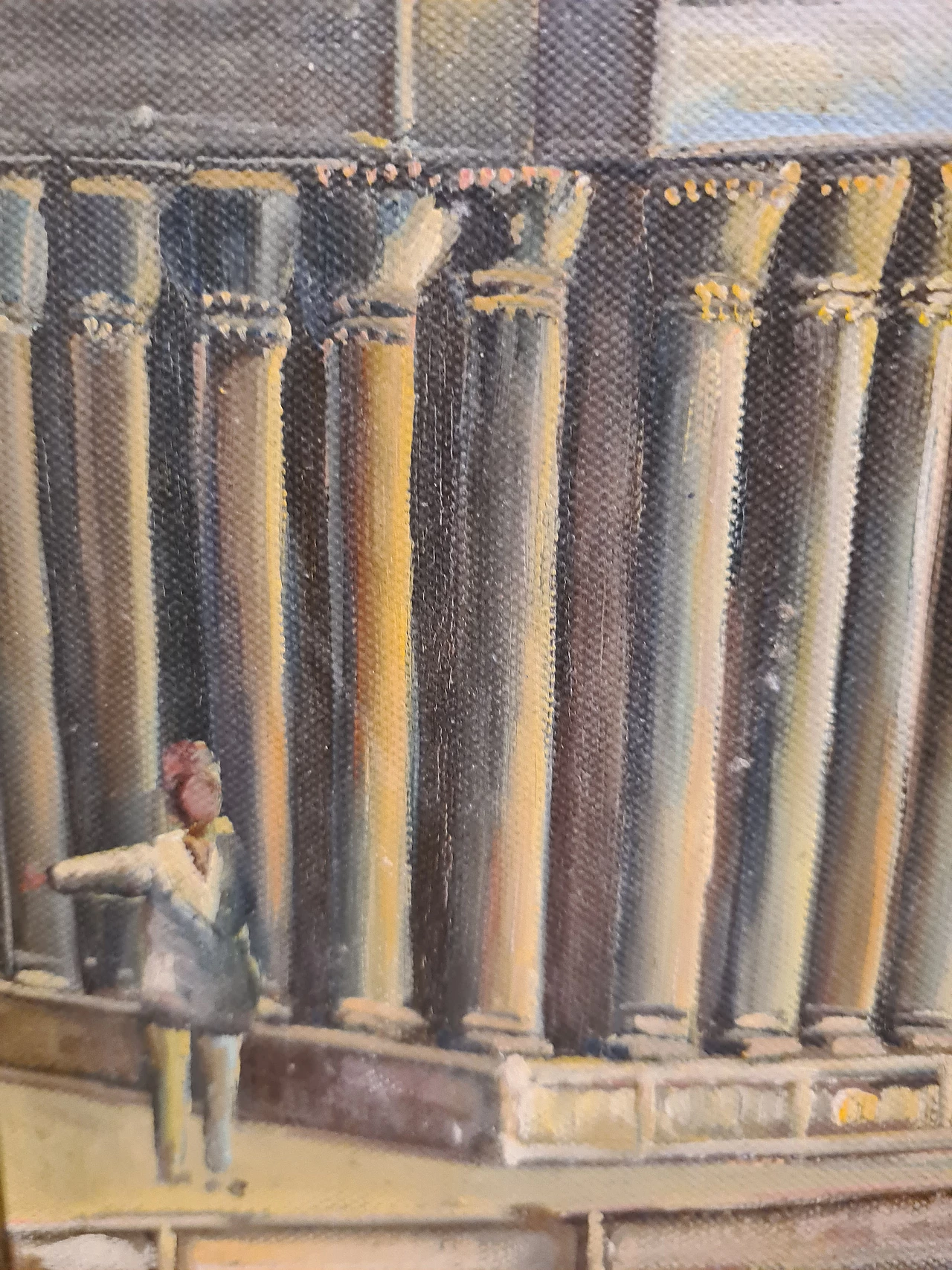 Veduta di Piazza San Marco a Venezia, olio su tela, anni '50 14