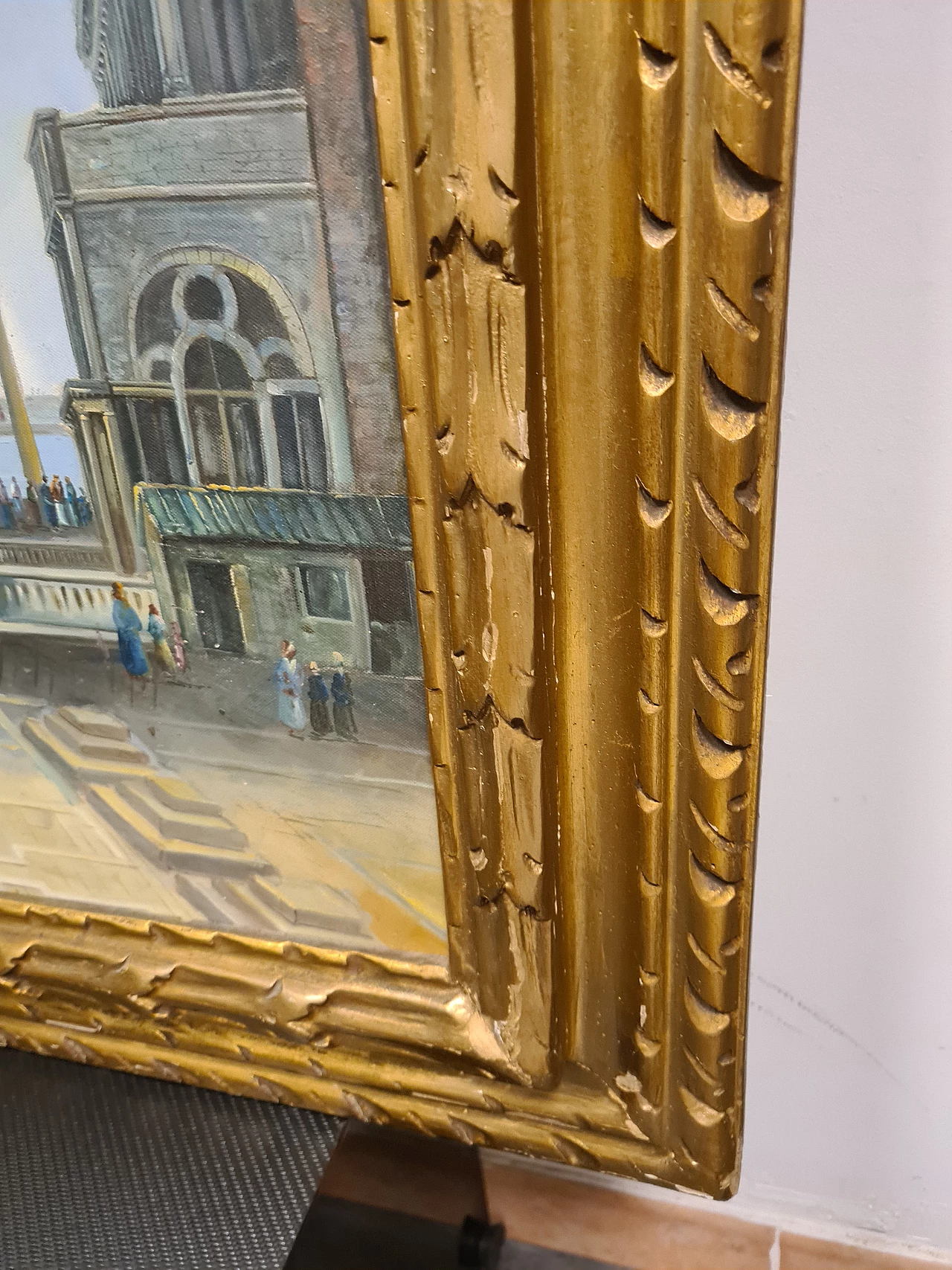Veduta di Piazza San Marco a Venezia, olio su tela, anni '50 16