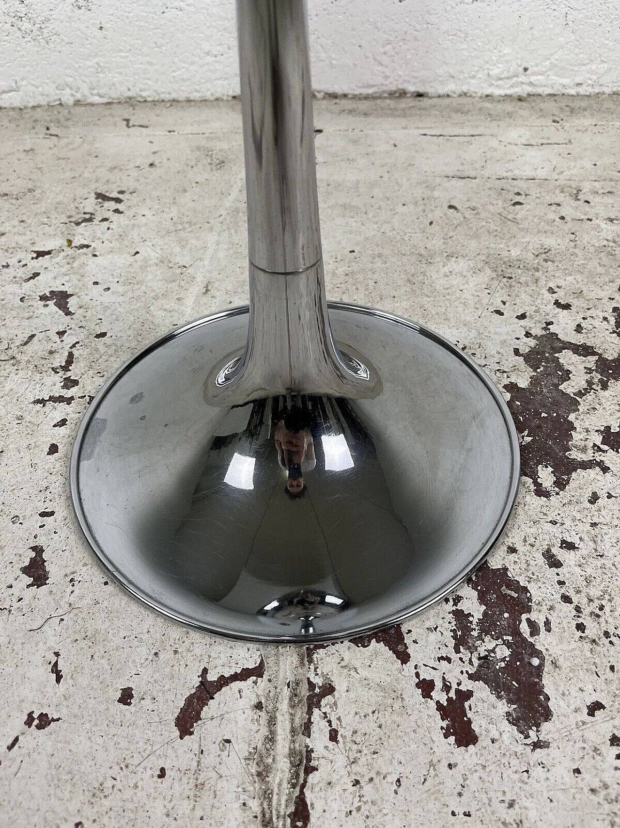 Space Age steel floor ashtray by Reggiani, 1960s 7