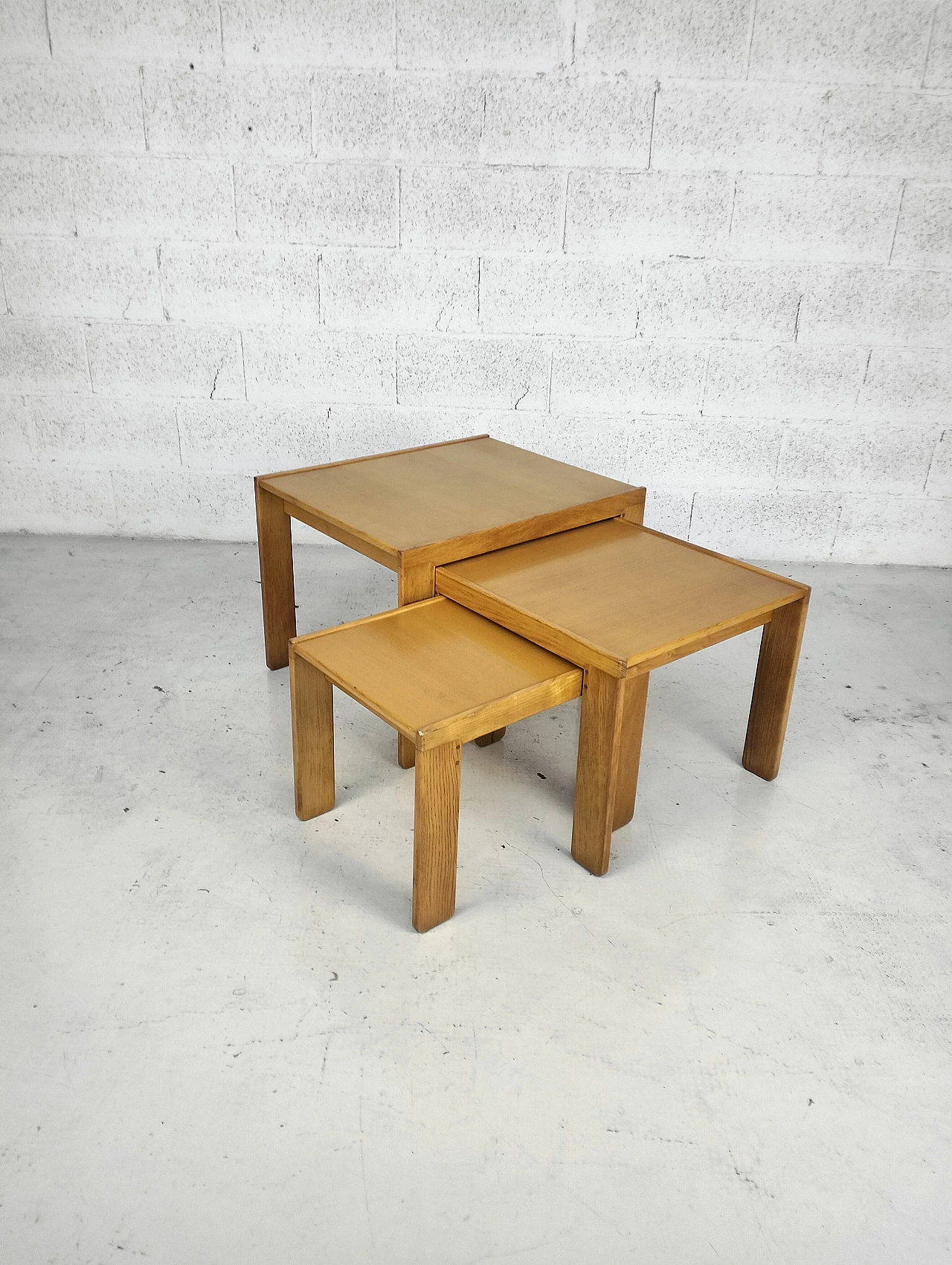 3 Nesting tables 777 by Afra and Tobia Scarpa for Cassina, 1960s 4