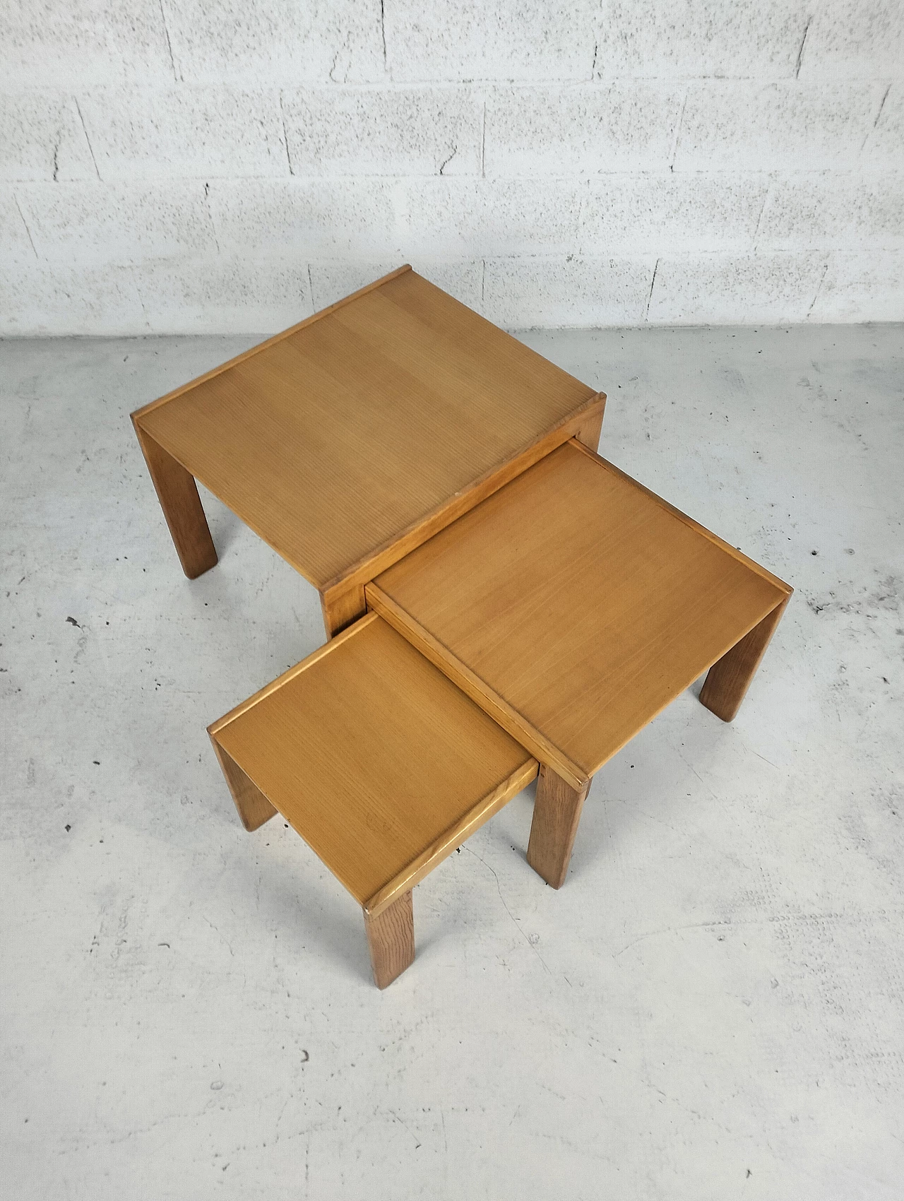 3 Nesting tables 777 by Afra and Tobia Scarpa for Cassina, 1960s 6