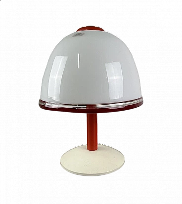 Glass table lamp by Pamio e Toso for Leucos, 1980s