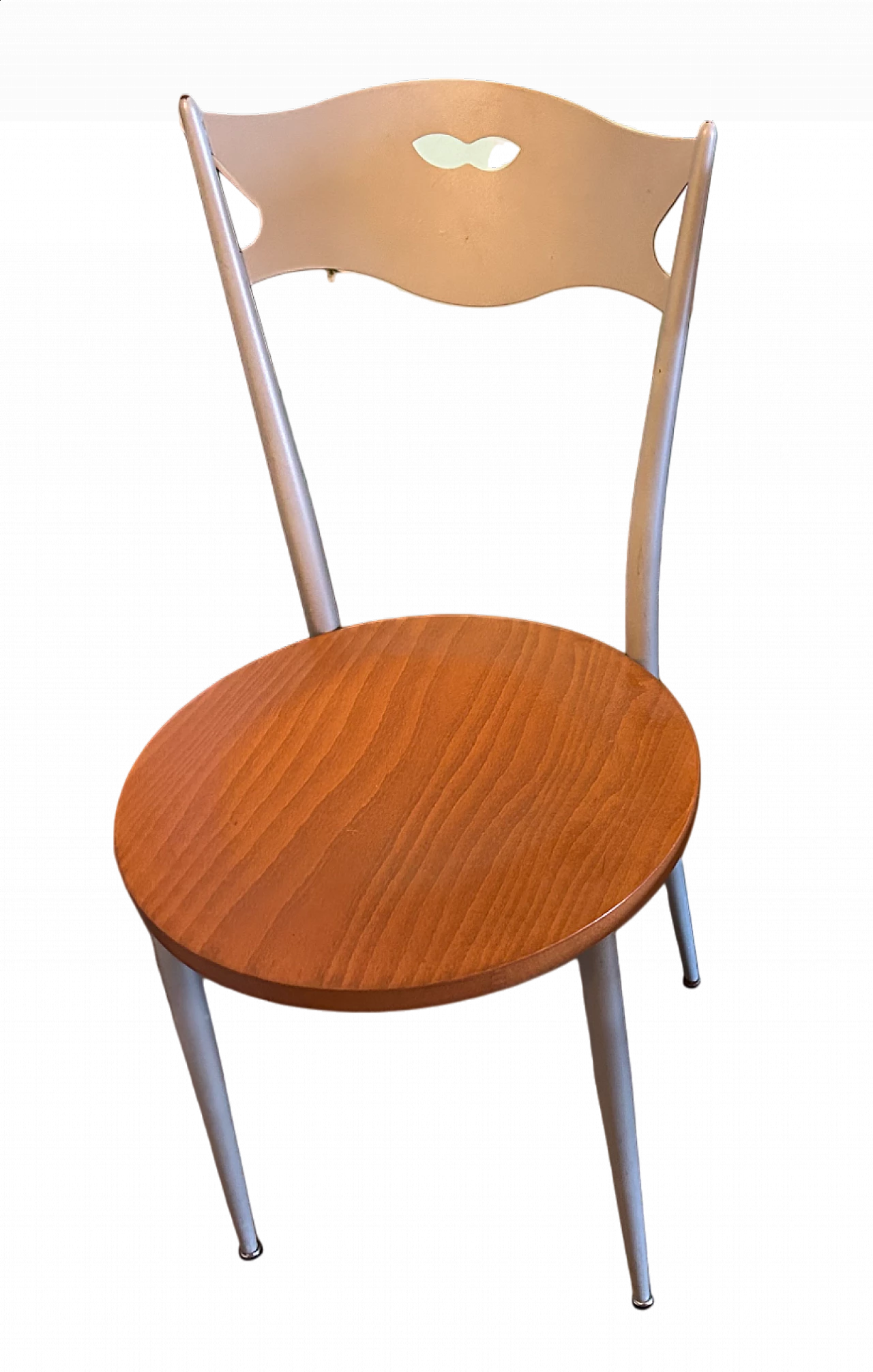 Sedia Calligaris in legno e metallo, anni '90 5