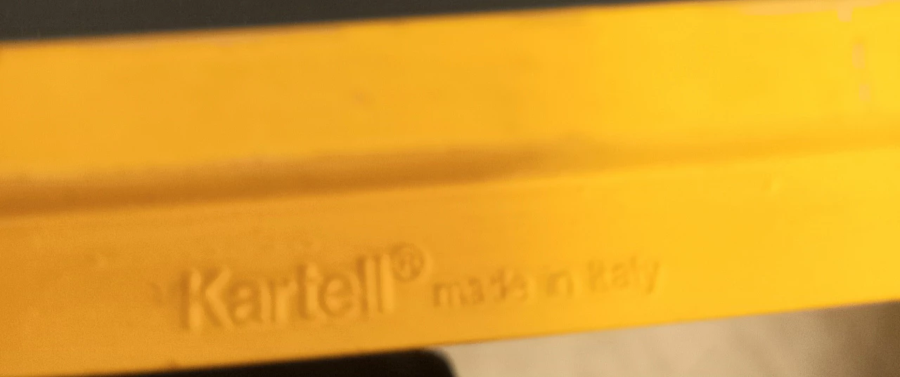 Specchio giallo 4270 di Anna Castelli Ferrieri per Kartell, 1989 4