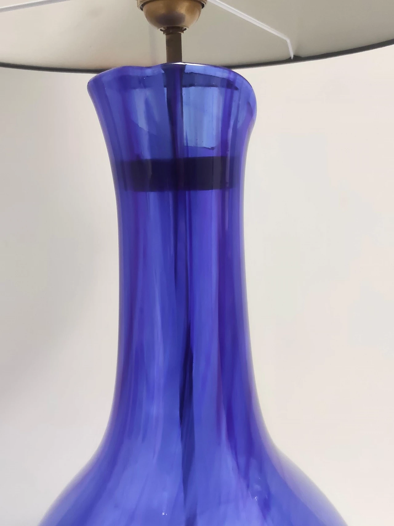 Blue Murano glass table lamp, 1970s 8