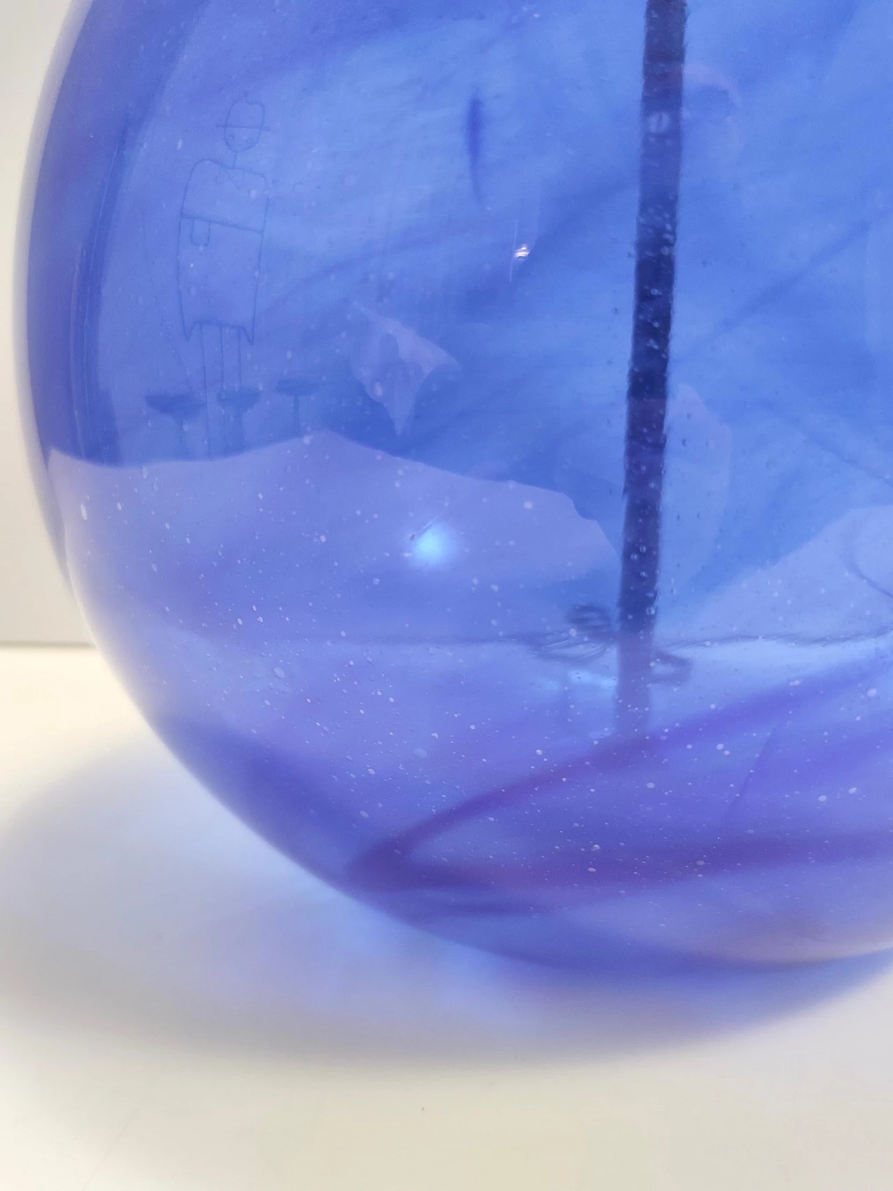 Blue Murano glass table lamp, 1970s 11