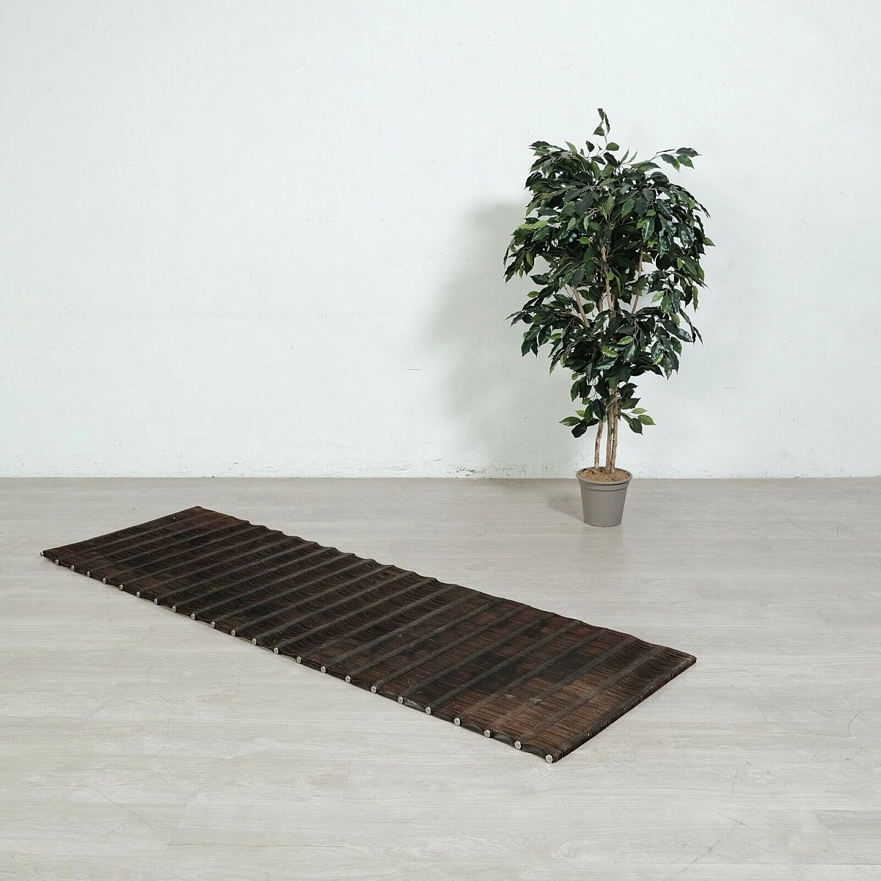 Leather and steel rug by Arte & Cuoio 1
