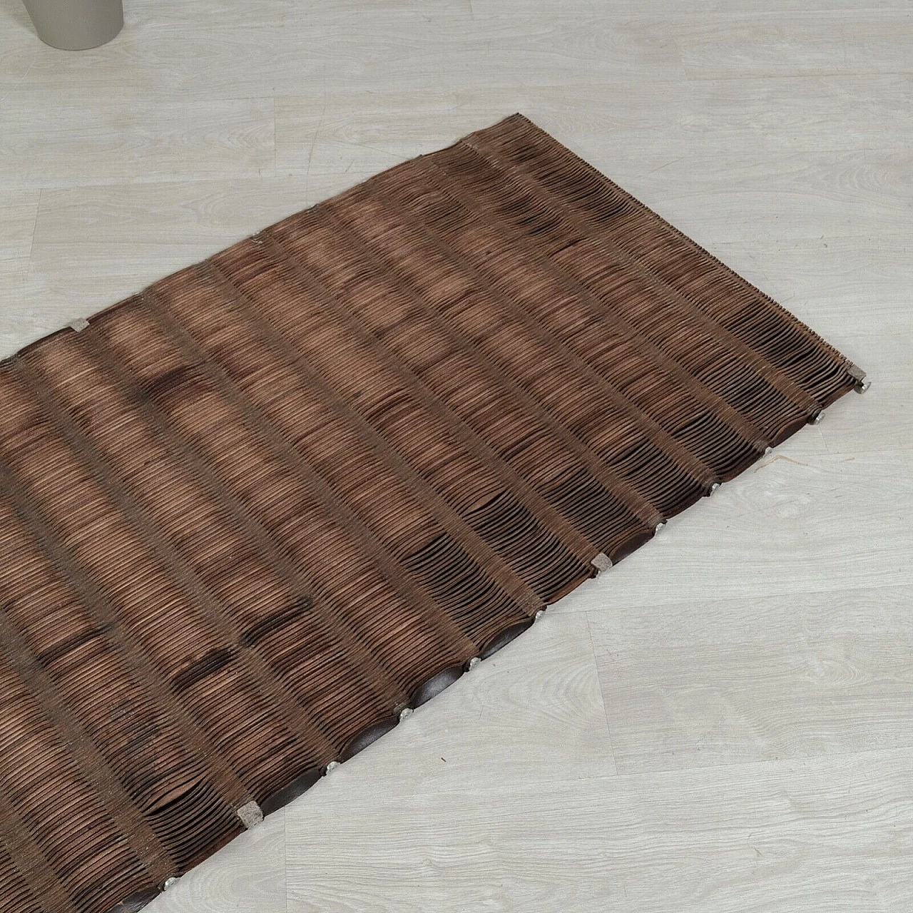 Leather and steel rug by Arte & Cuoio 11