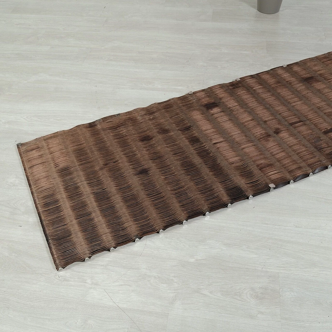 Leather and steel rug by Arte & Cuoio 12