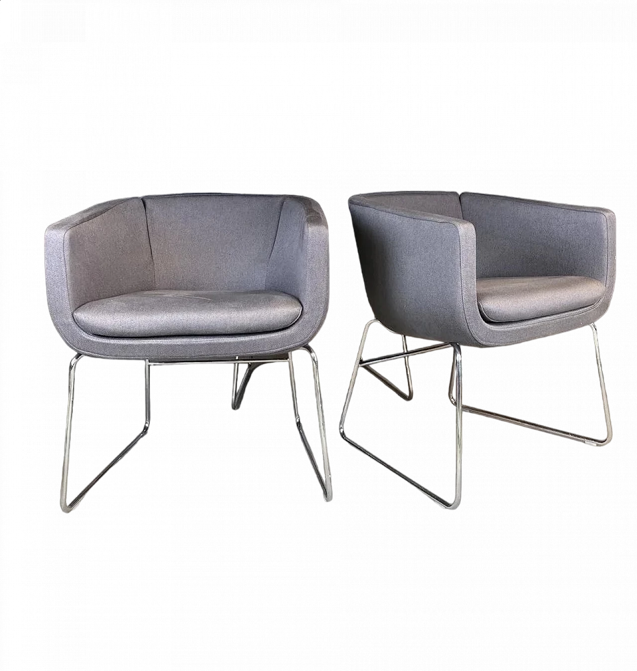 Pair of Sixty armchairs by J. Bernett for B&B Italia 11