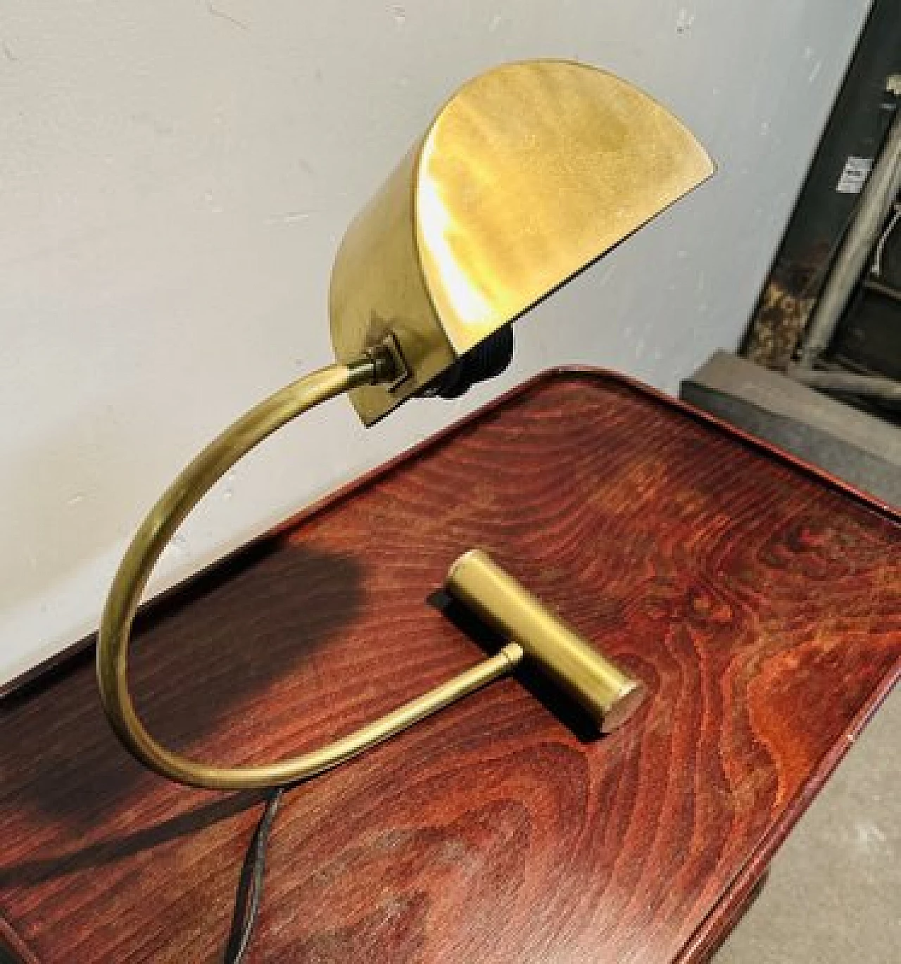 Brass table lamp by Koch & Lowy, 1970s 6