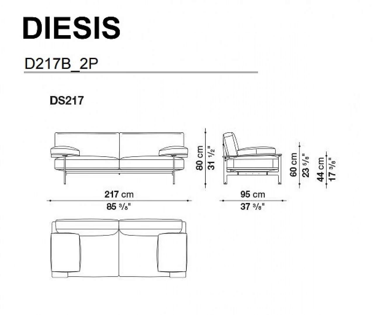 Divano rosso Diesis D 8