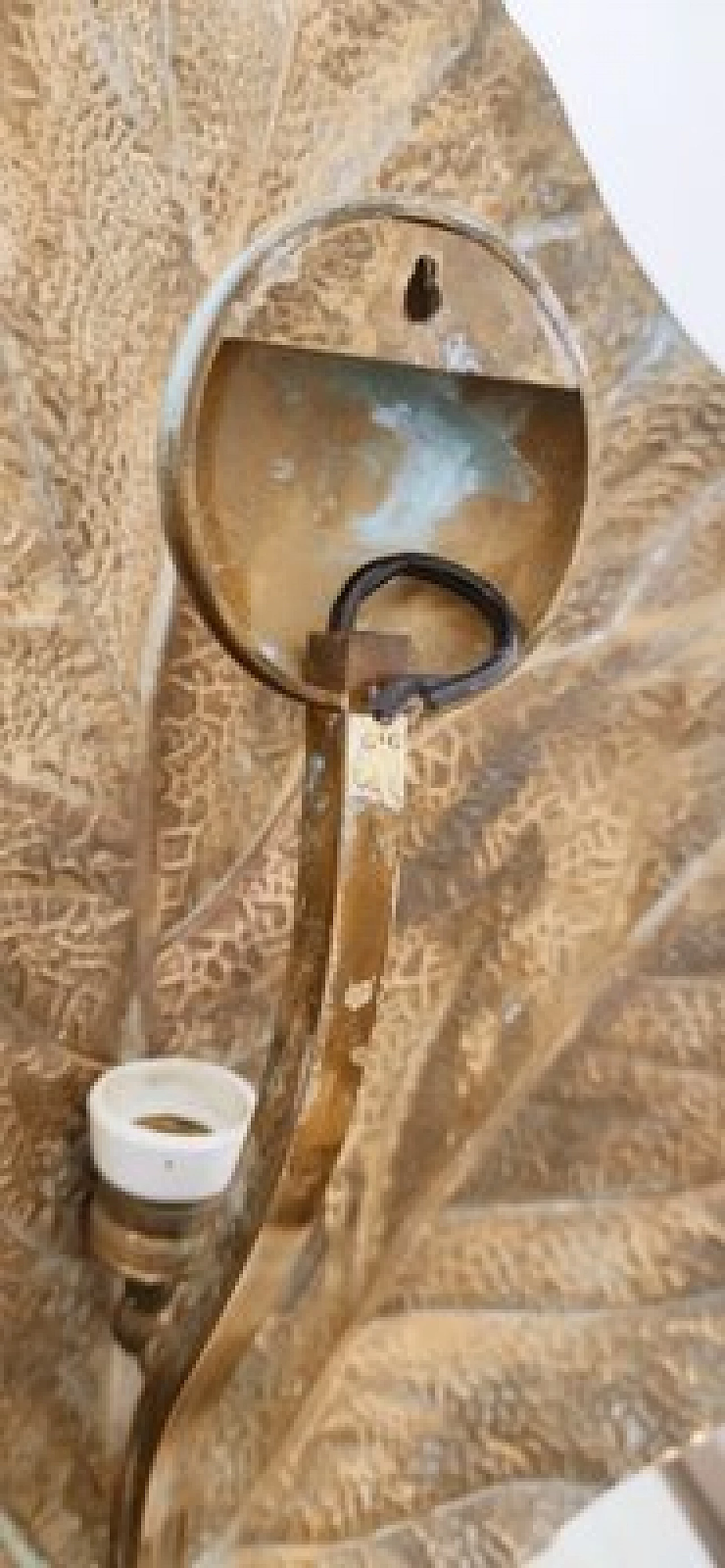 Applique a foglia di rabarbaro in ottone di Tommaso Barbi, anni '70 3