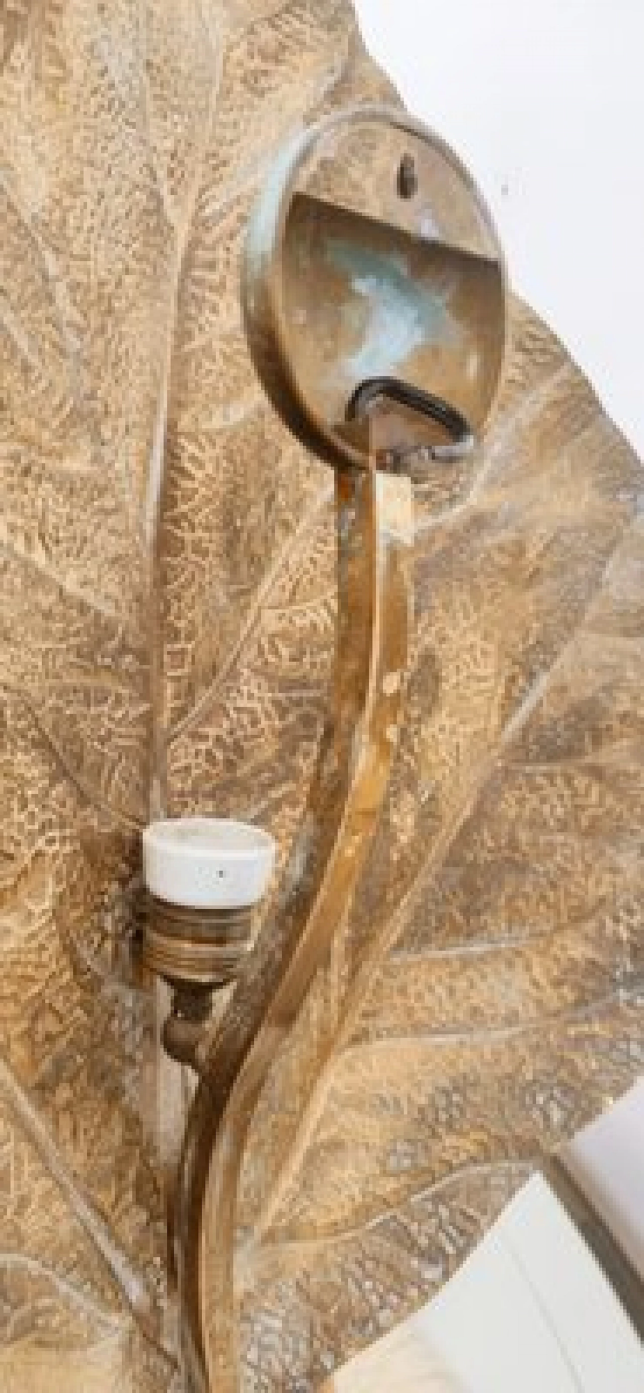 Applique a foglia di rabarbaro in ottone di Tommaso Barbi, anni '70 10