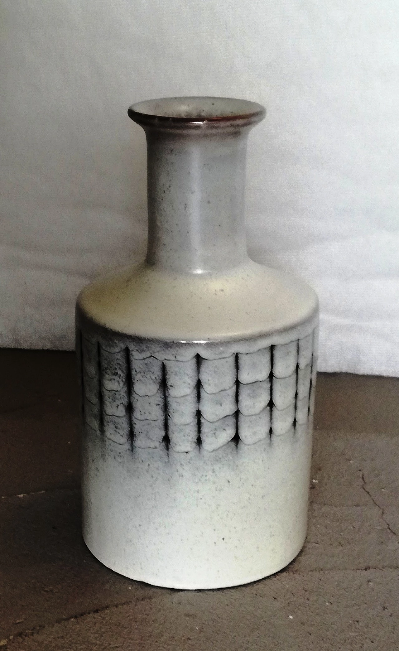 Bottiglia e vaso in ceramica smaltato di Menozzi, anni '70 9